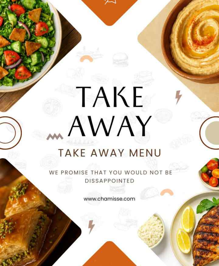 Take Away Lebanese Menu
